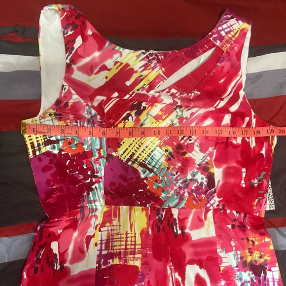 Kay Unger New York Abstract Print Dress - Size 14 - NWT - Picture 6 of 10